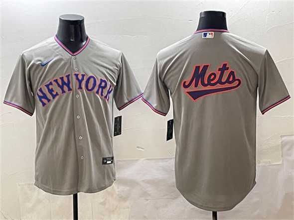 Men%27s New York Mets Blank Gray 2025 Limited Stitched Jersey->new york yankees->MLB Jersey